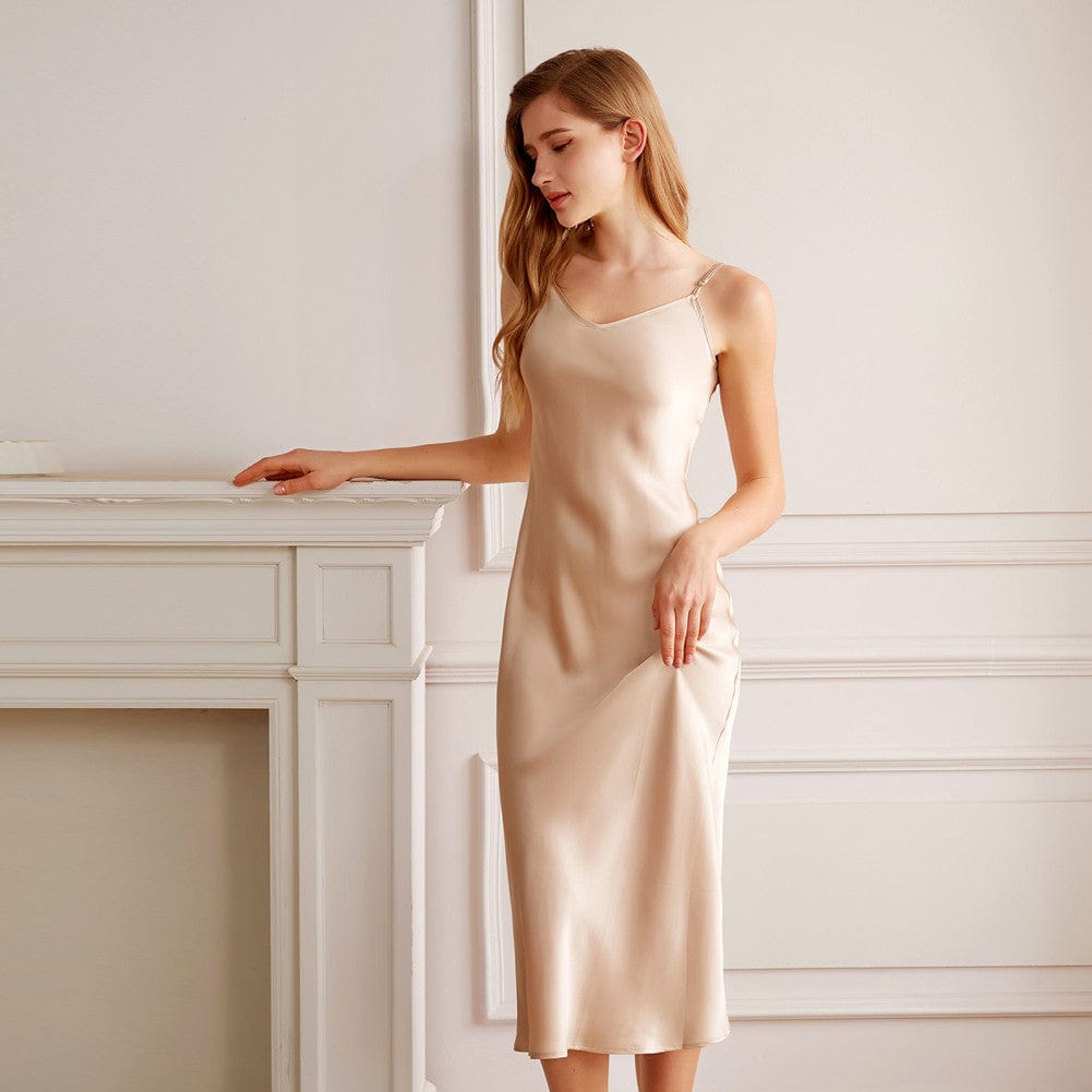 Champagne Silk Nightgown