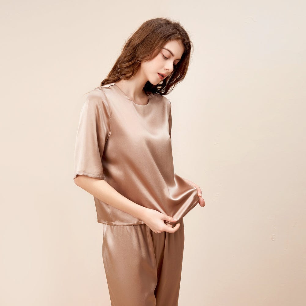 Silk Pullover Pajama Set