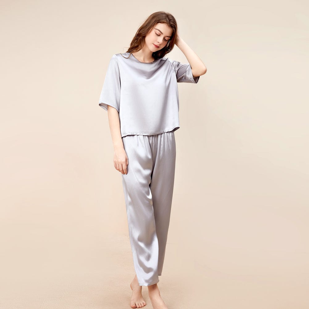 Silk Pullover Pajama Set